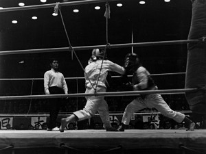 日本拳法も初期には、リングで試合を行っていた