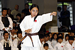 第9回日本拳法神奈川県選手権大会
小林悠（誠心館）による一人形演武「清風之形」。